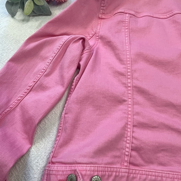 Talbots Bubblegum Pink Denim Jacket~
Size XL p ~ Dress up your casual - Picture 9 of 10